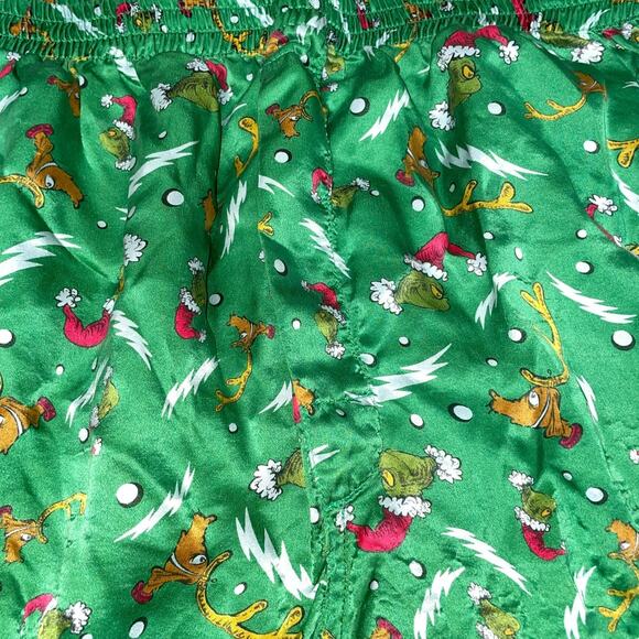 Vintage Dr Seuss Grinch Mens Medium Boxer Shorts 100% Silk Stole Christmas 1994 - Picture 5 of 10